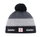 Eisbär Wintermütze Star SP mit Bommel (Pompon) grau/schwarz Kinder